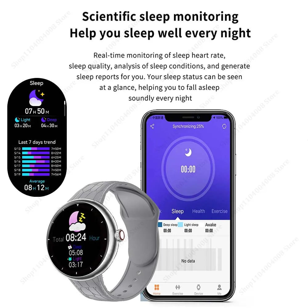 Đồng hồ thông minh 2025 - Chống nước IP67, thể thao nam nữ