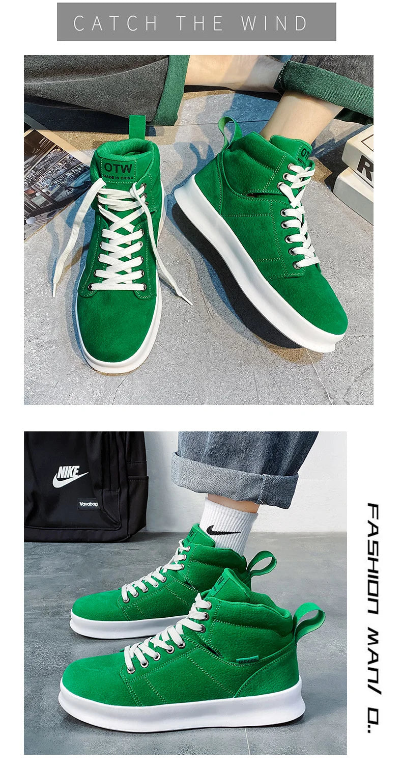 Giày Trượt Ván Đỏ Nam Suede Thời Trang Casual 50 kí tự