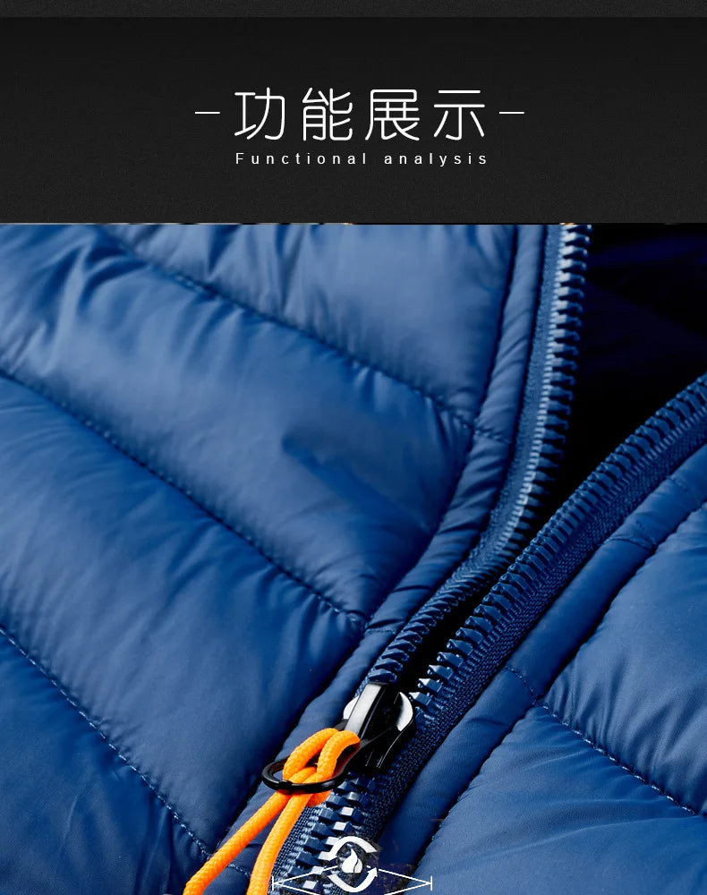 2023 Men's Fishing Jacket Waterproof Winter Warm