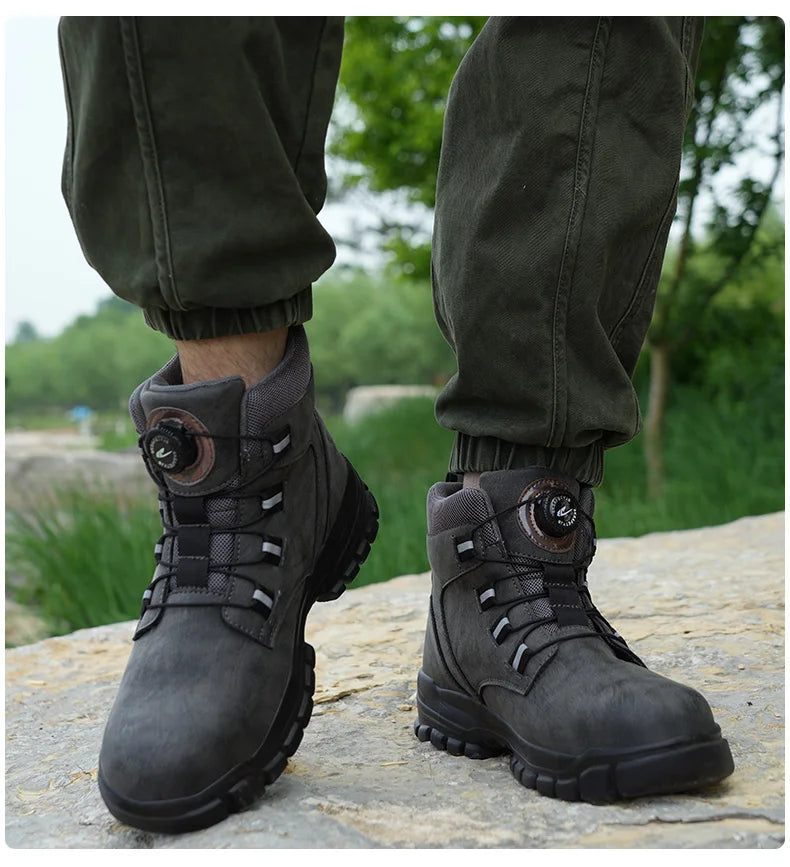Industrial Safety Waterproof Leather Safety Shoes 2024