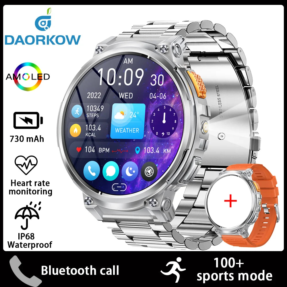 Smart Watch 2025 - Large Battery, IP68 Waterproof