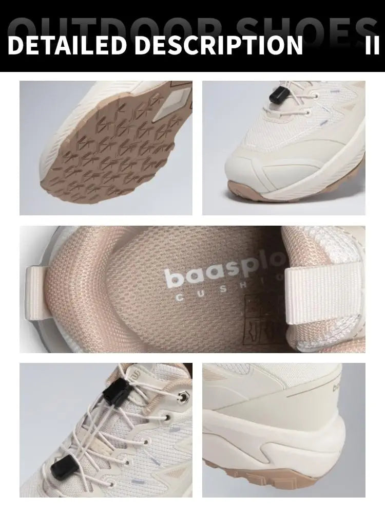 Baasploa Women's Fashion Anti-Slip Mountaineering Shoes