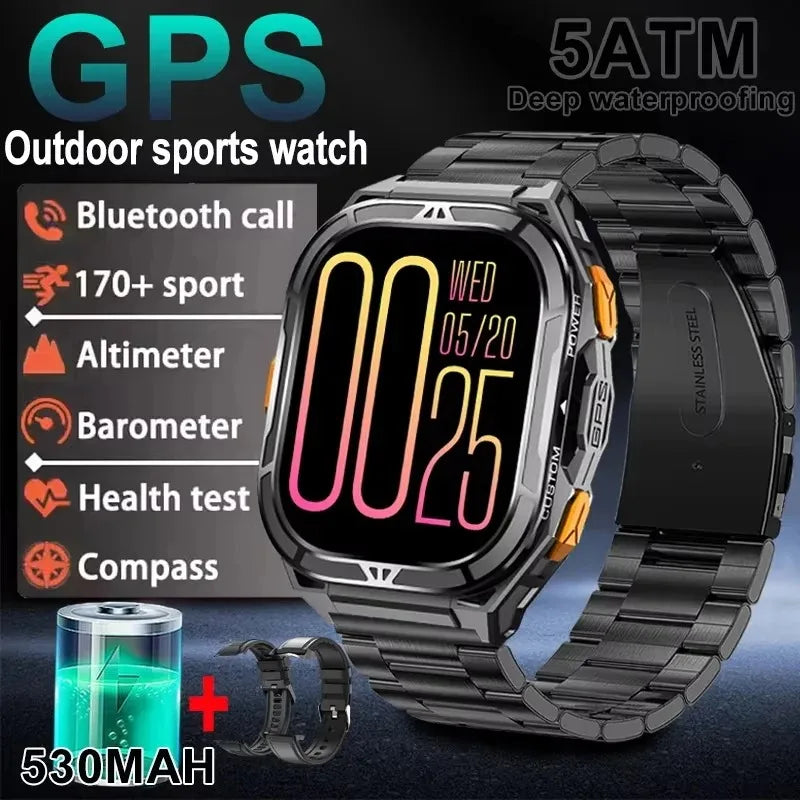 2025 Smart Watch GPS AMOLED 5ATM Bluetooth Calling