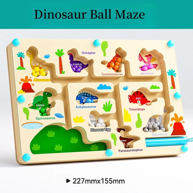 Smart magnetic maze toy for children 2-6 years old