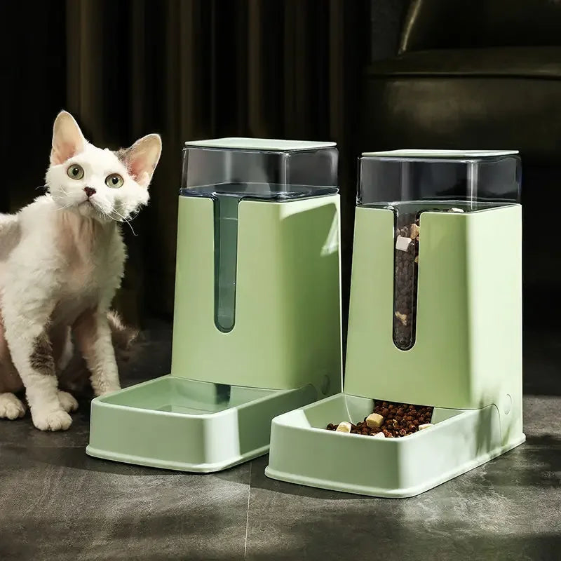 Pet Supplies, Large Capacity Water Dispenser, Automatic Feeder Drinking Water, Dry Wet Separation Food Container, Pet Cat - Daisan Mart