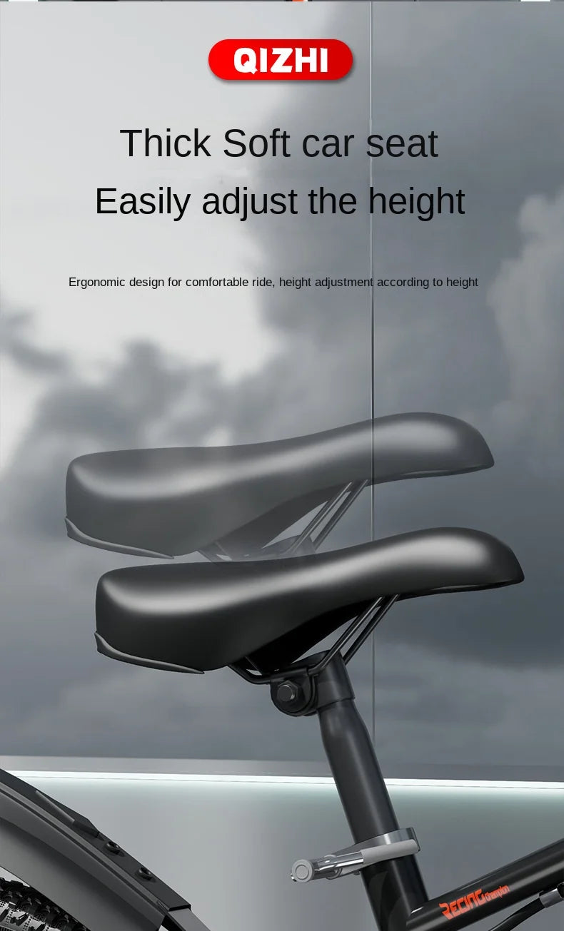 WOLFACE 20/22 Inch Unisex Road Bike Aluminum Alloy Frame Single Speed ​​Children's Mountain Bike Disc Brake Portable Adult Scooter