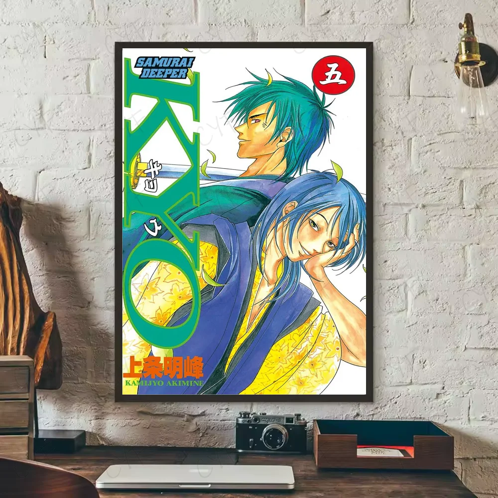Samurai D-Deeper KYOS Comic Poster Wall Art Painting Sticker For Home Room Decoration Bedroom Decor Waterproof Posters