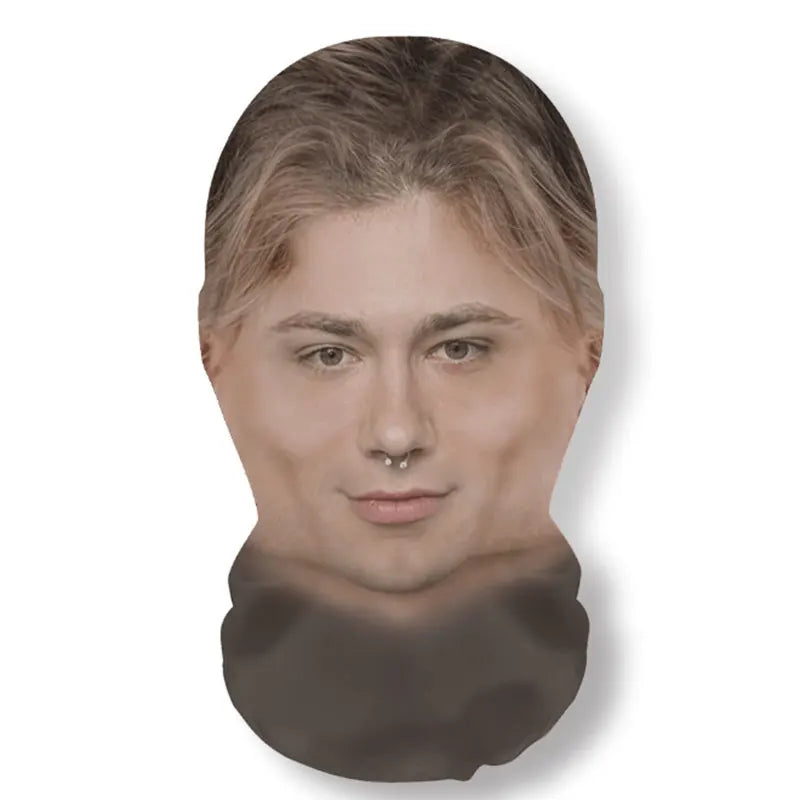 3D Printed Real Person Mask Funny 360 Degree Full Face Masks Cosplay Internet Celebrity Props Elastic Mesh Balaclava Headcovers