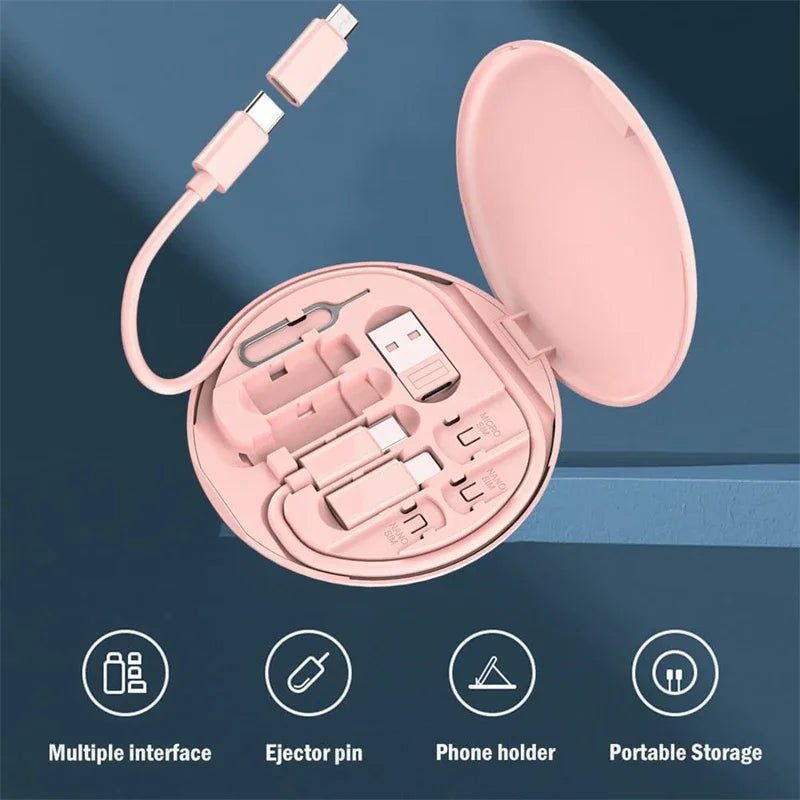 Bộ Cáp Sạc Nhanh 60W Đa Năng Cho iPhone & Các Loại Khác