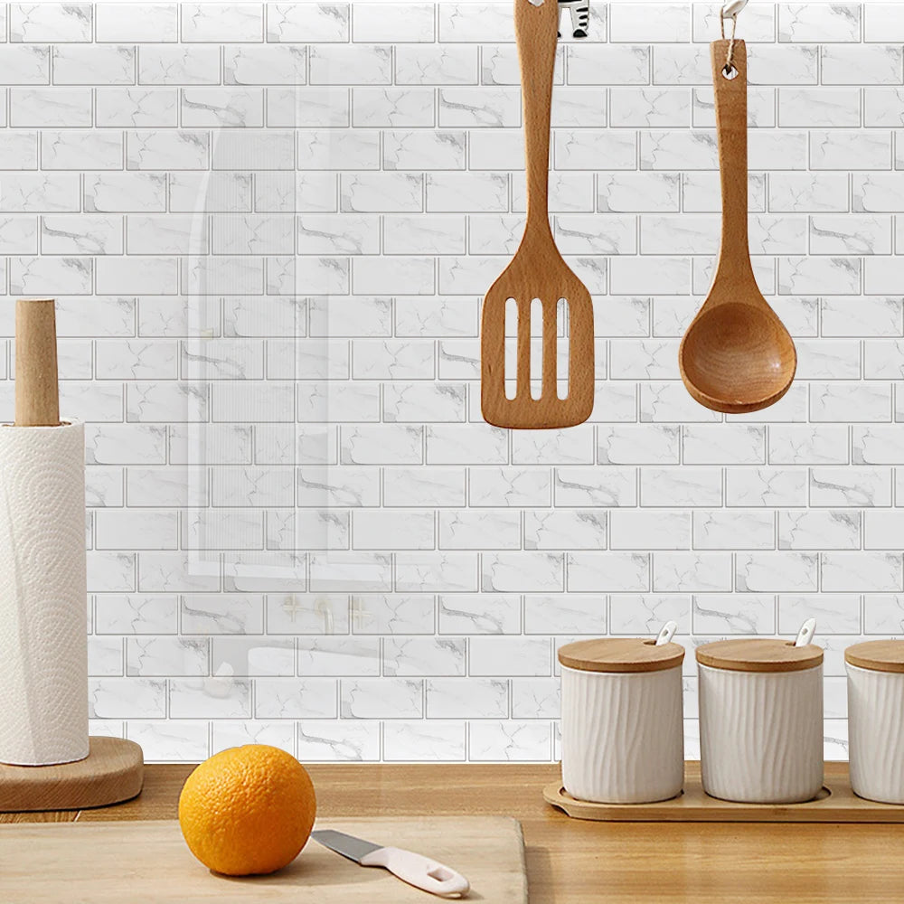 Gạch Dán Tường 3D Chống Thấm PVC Đa Sắc Nội Thất