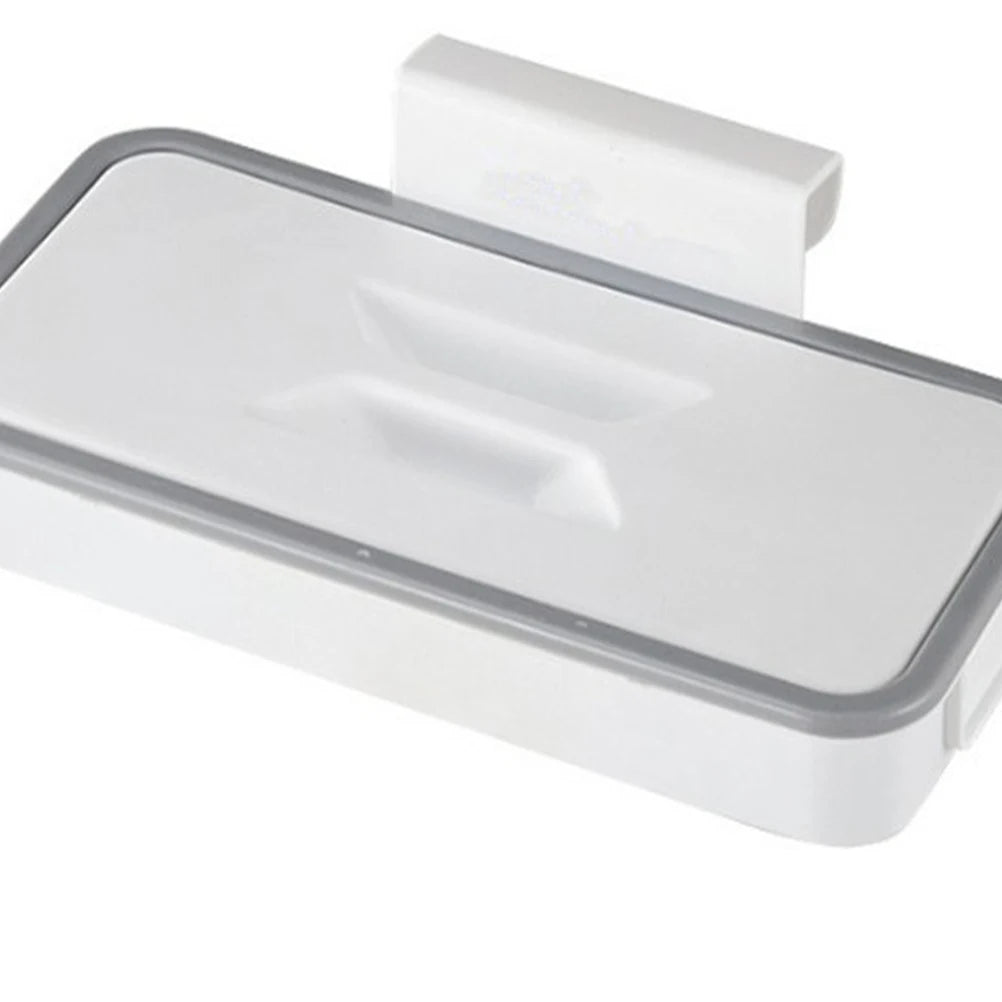 Behind-the-Door Trash Bag Holder Saves Kitchen Space