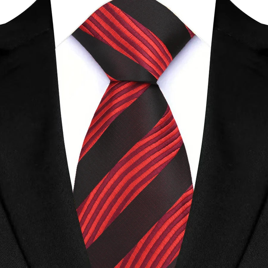 Cà vạt Nam Cổ điển 8cm Sọc Paisley Thời trang