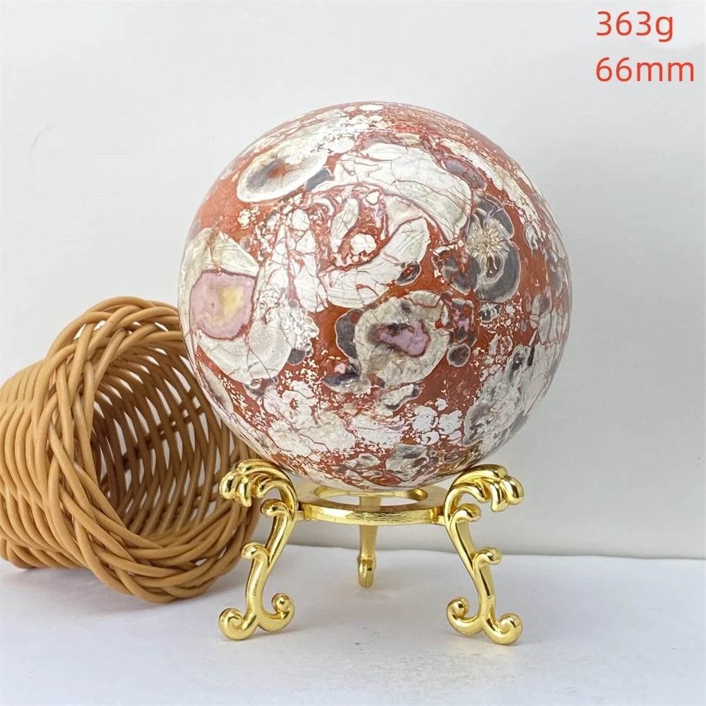 Lucky Natural Orange Quartz Ball Feng Shui