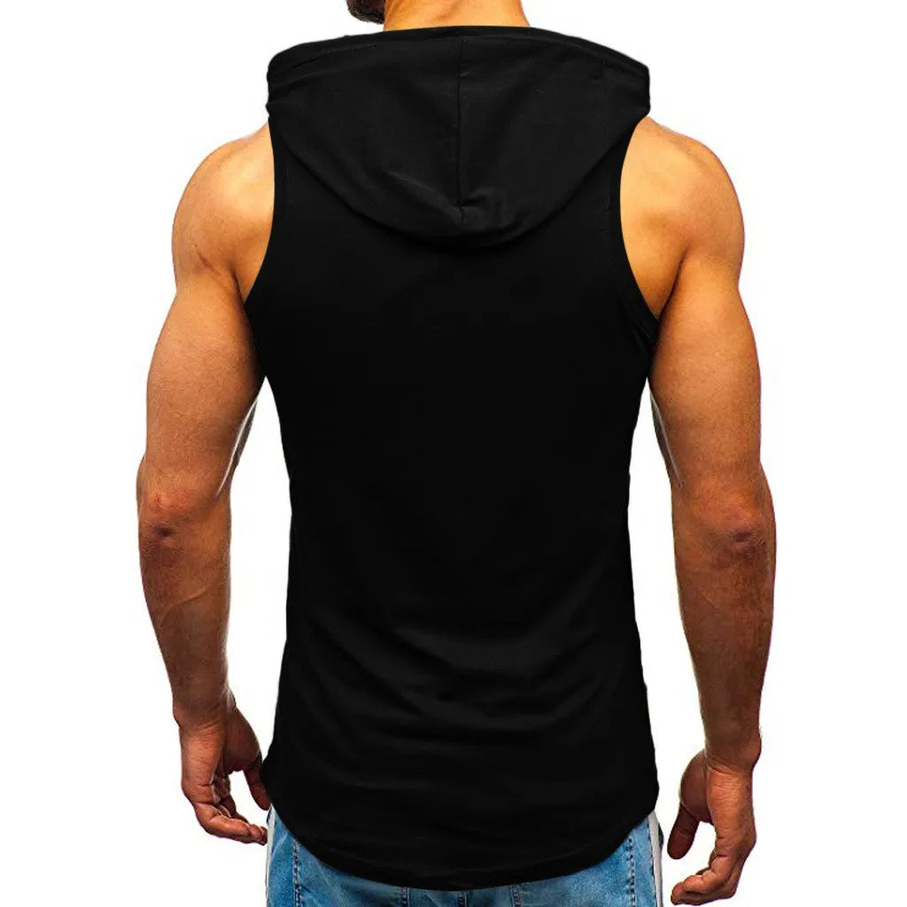 Áo Tank Tập Gym Hè Nam Có Mũ Thể Hình Không Tay - Daisan Mart