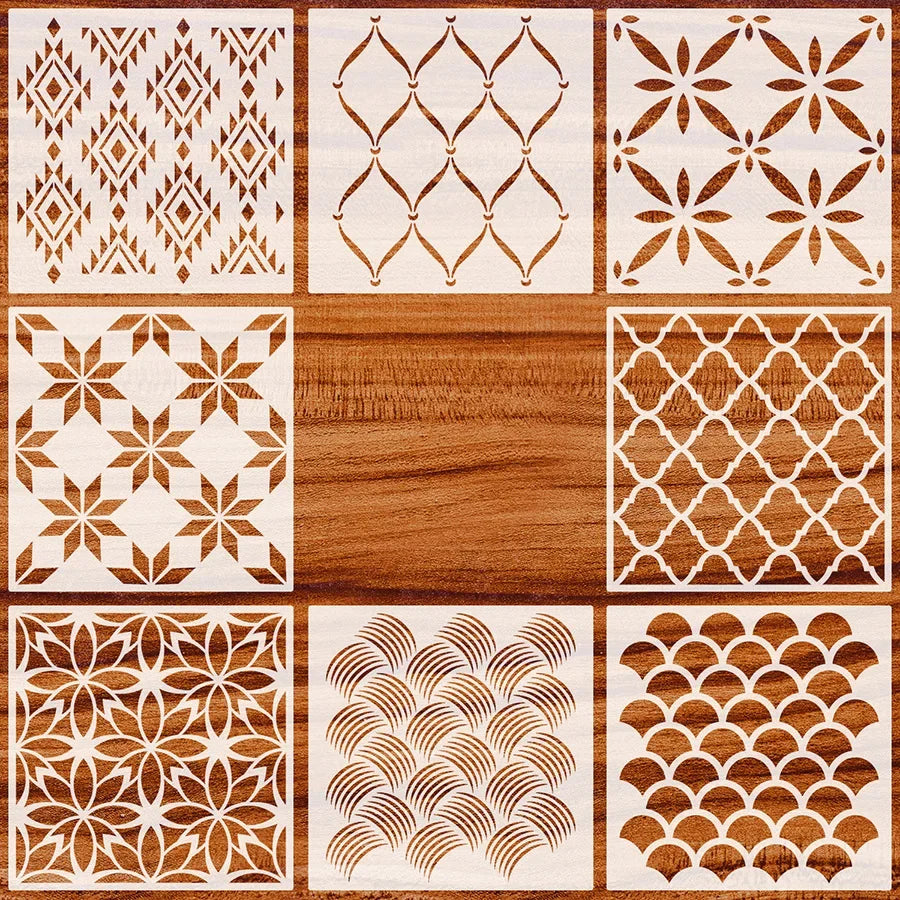 1Pcs 30*30cm Geometric Mandala DIY Layering Stencils Wall Painting Scrapbook Coloring Embossing Album Decorative Template