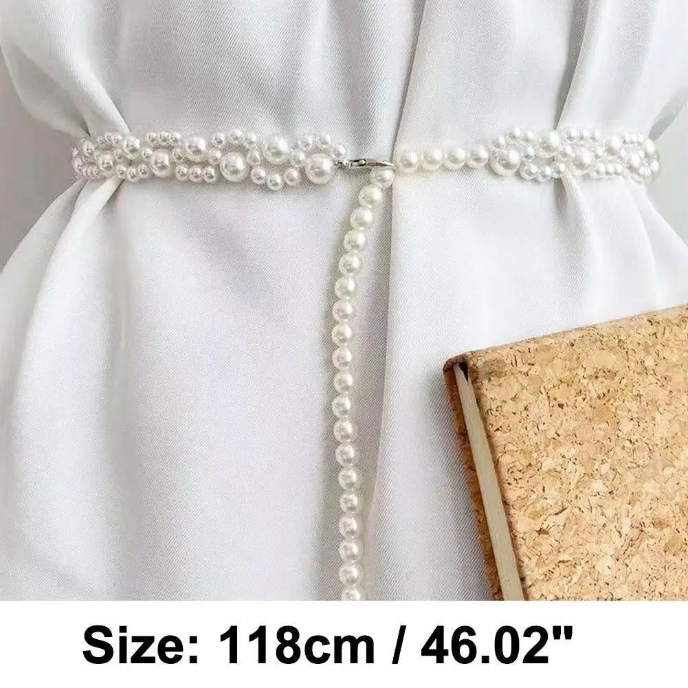 Thắt Lưng Ngọc Trai Nhiều Lớp Phong Cách Hàn Quốc