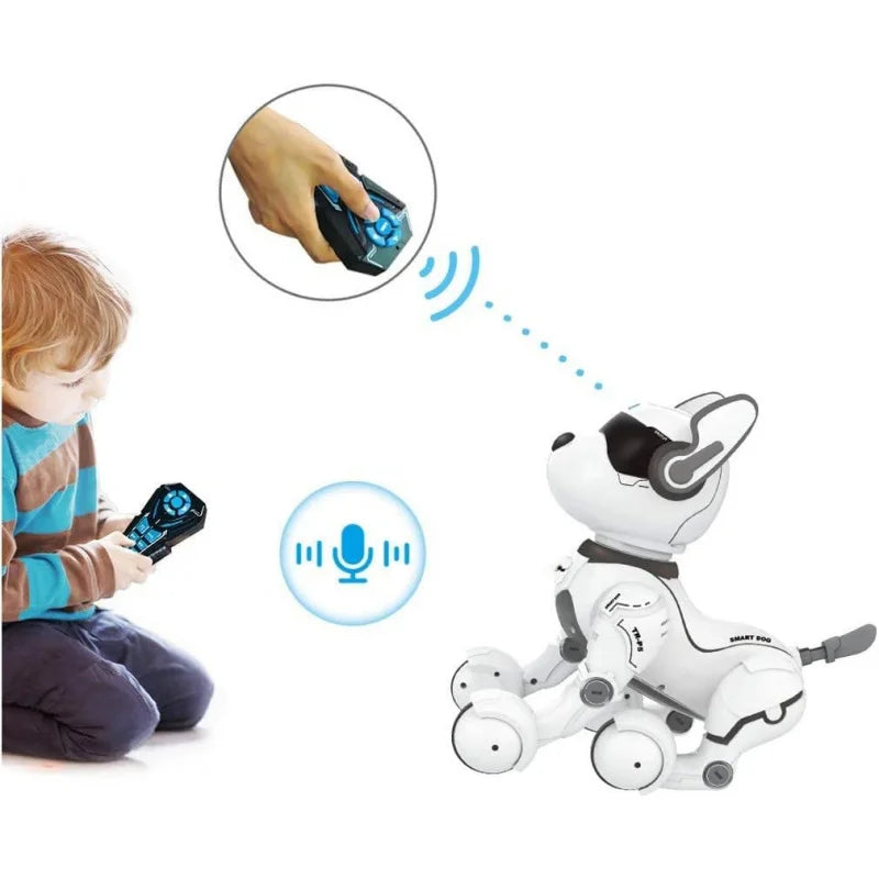 Intelligent Robot Dog- Interactive Smart Programmable Rechargeable with Remote Control, Voice and Touch Features - Daisan Mart