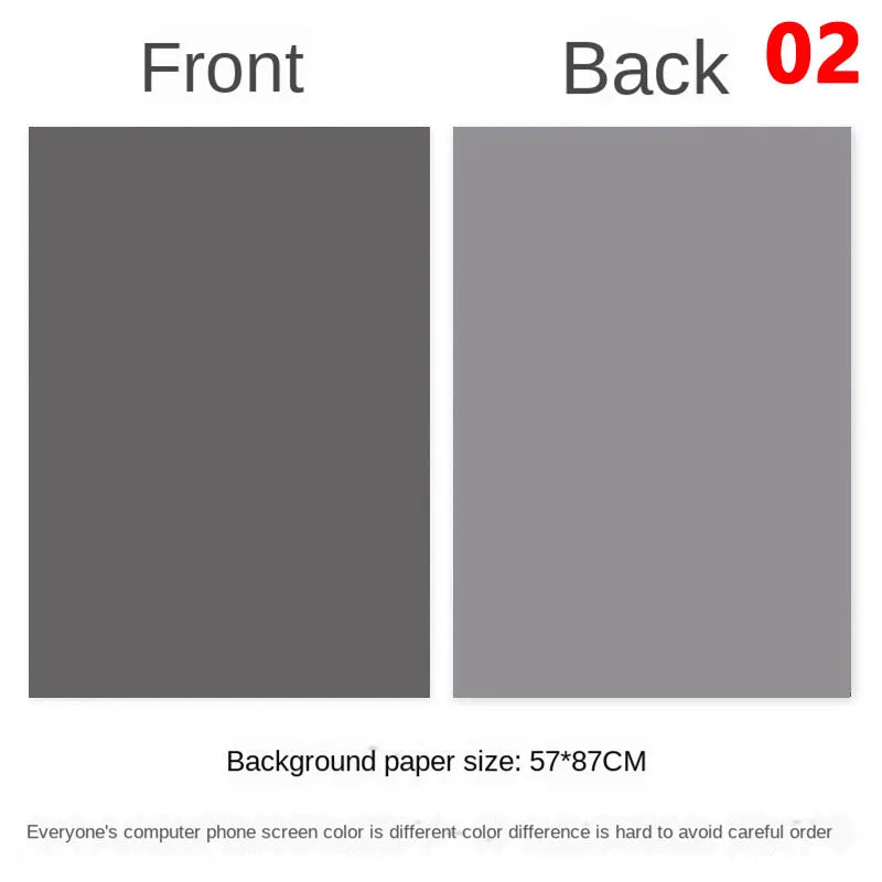 Photography Backdrops Wallpaper 57*87cm 2sides Solid Color Photo Background Props for Photo Studio Newborn Product Photographic - Daisan Mart