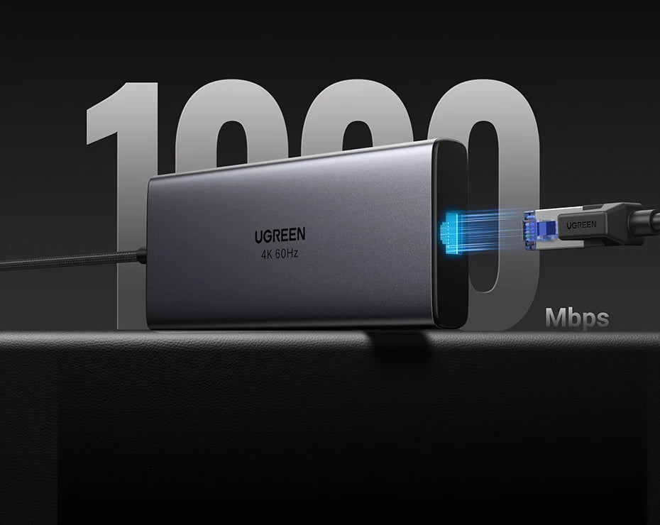 Hub USB-C UGREEN 10Gbps 4K60Hz Đa Năng Cho Laptop