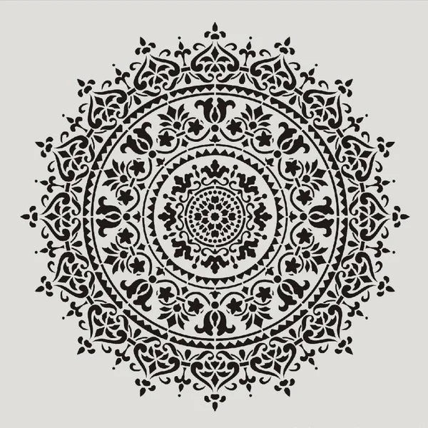 50*cm size diy craft mandala mold for painting stencils stamped photo album embossed paper card on wood, fabric, wall
