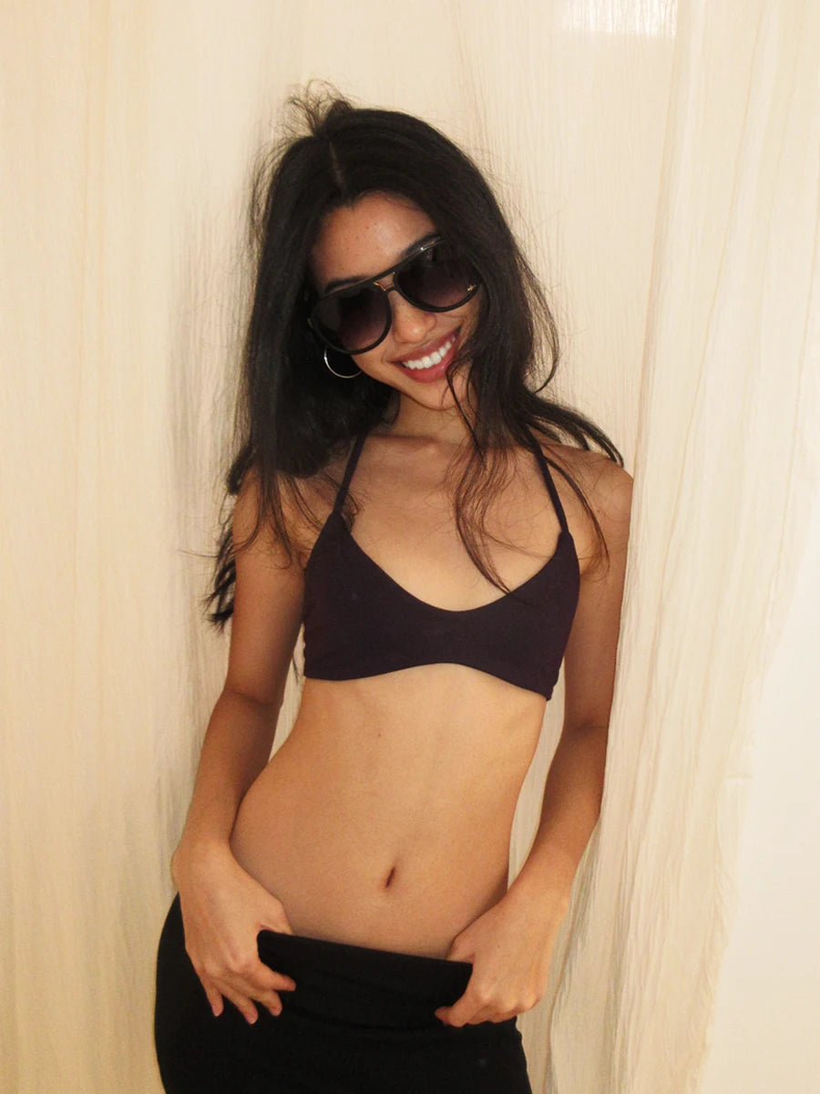 Áo Lót 2 Lớp Dây Cổ Tam Giác Đa Sắc Nữ Tính