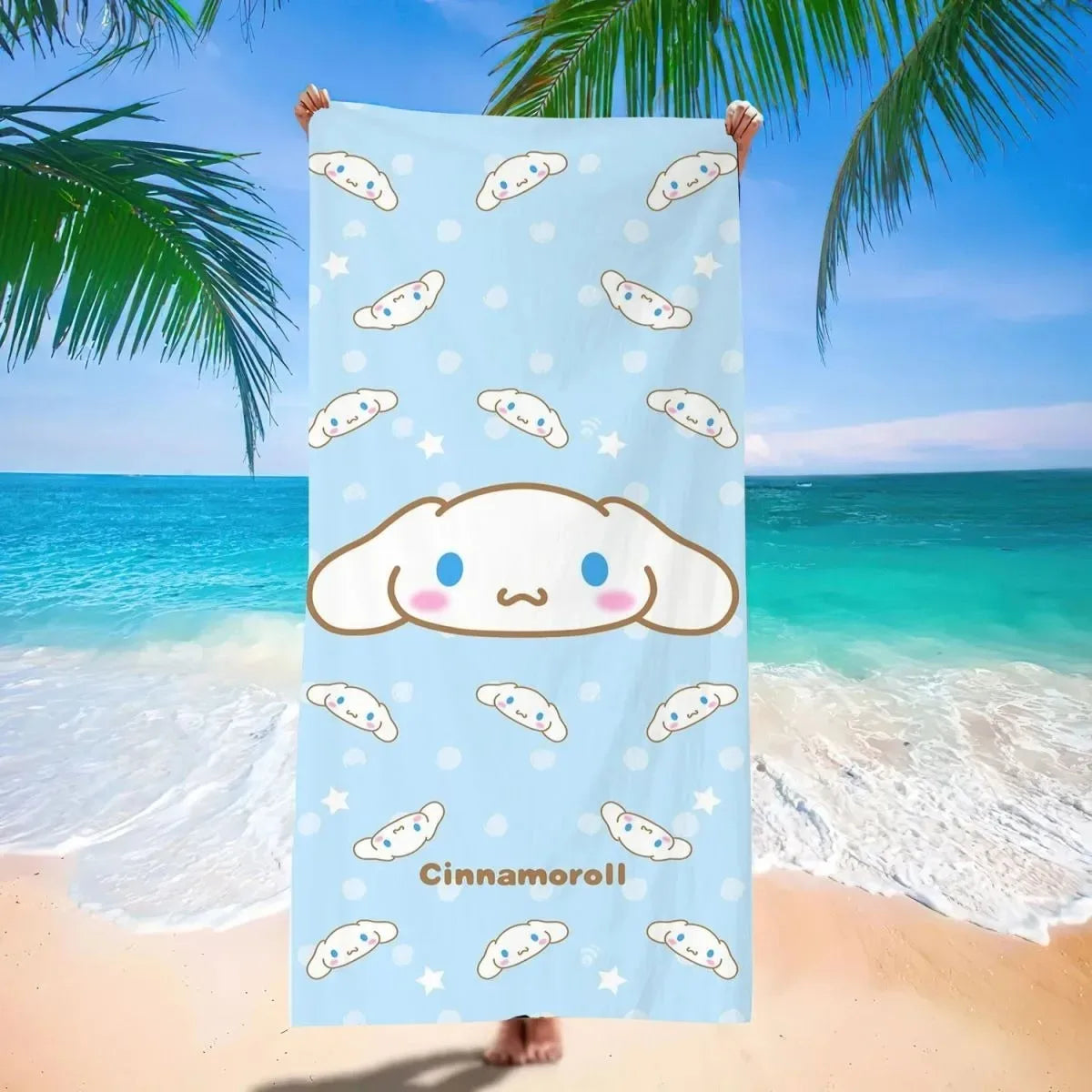 Cute Sanrio Themed Beach Towels: Pochacco, Hello Kitty, My Melody, Kuromi! Sand Proof Super Absorbent Quick Drying Towel