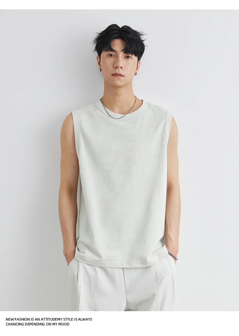 Áo Thun Nam Mùa Hè Thoáng Khí Tập Gym Không Tay