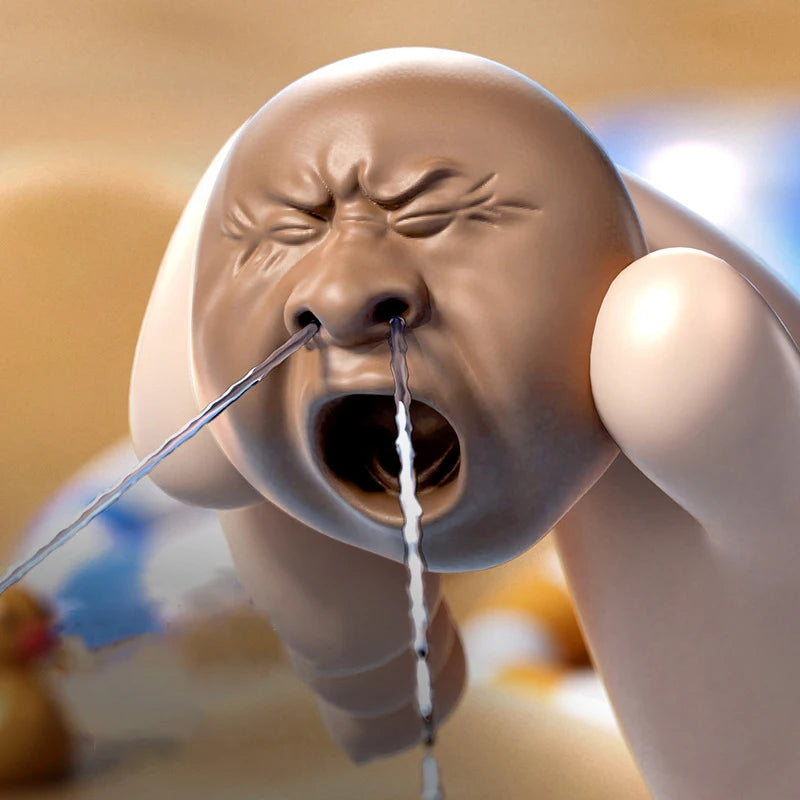 Tea Pet Tea Pet Water Sprayer Little Head Tea Easy To Fill Water Soaker Toys Plastic Ugly Teapot Water-Sprinkler Toy Boys Girls