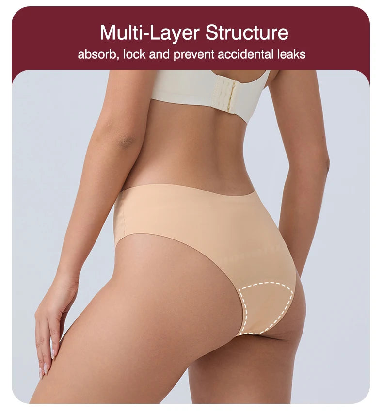 Women's High Waist Anti-Leak Menstrual Panties Super Comfortable