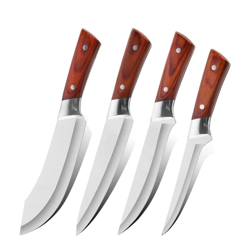 Multi-purpose Stainless Steel Boning Knife for Cutting Meat and Vegetables