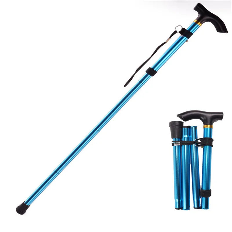 Foldable Multi-Functional Hiking Stick for the Elderly
