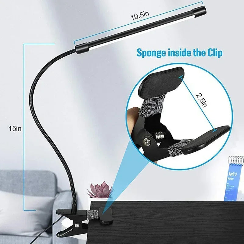 Đèn LED Kẹp Bàn Học Bảo Vệ Mắt Cho Sinh Viên - Daisan Mart
