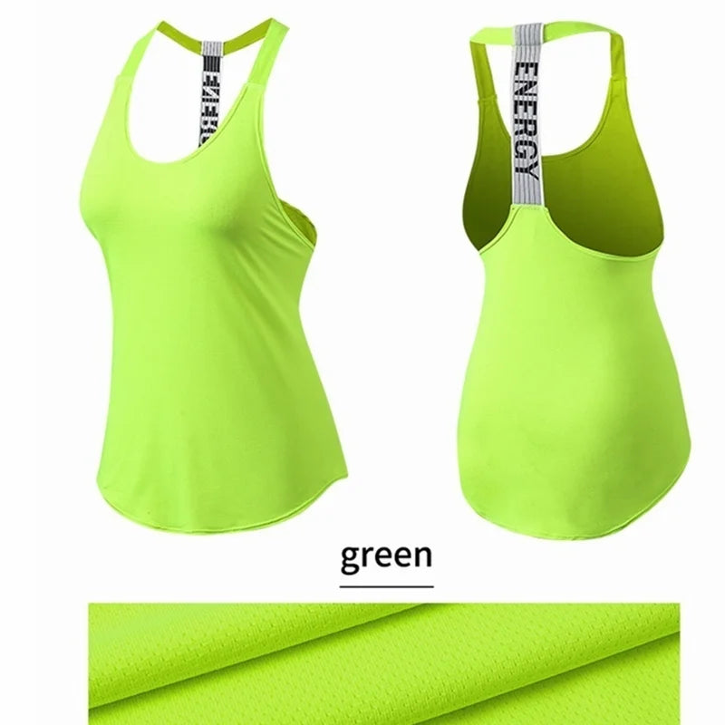 Áo Gym Nữ Thoáng Mát Lưng Hở Chữ Cá Tính - Daisan Mart