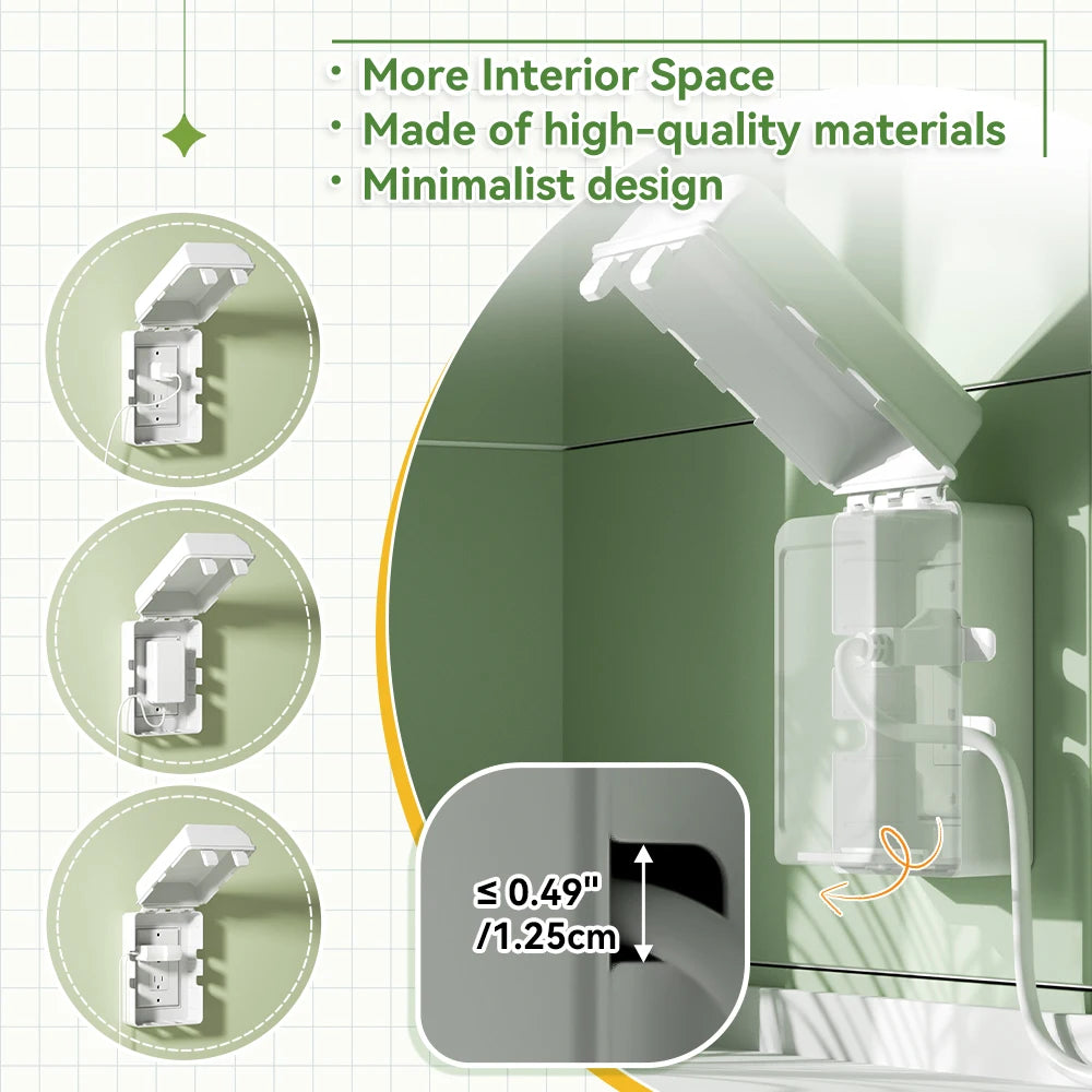 SAFELON 1Pcs Baby Proof Electrical Outlet Box Electrical Outlet Cover Baby Proof Box Plug Cover for Baby Safety