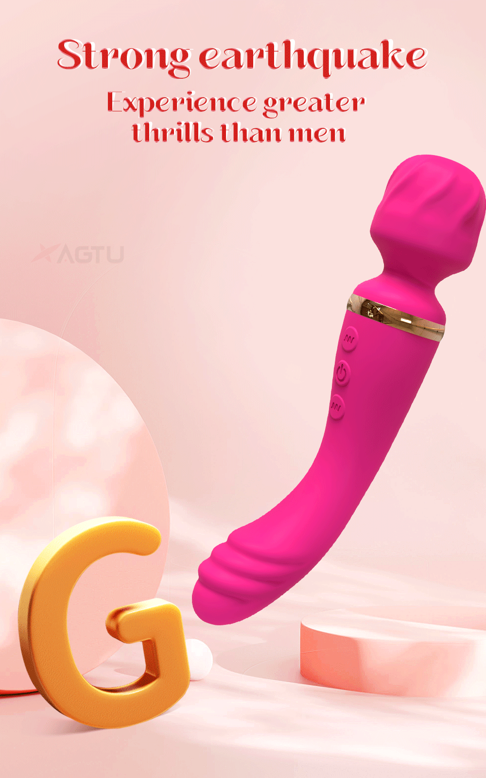 Multi-function G-Spot Stimulating Vibrating Magic Wand for Women