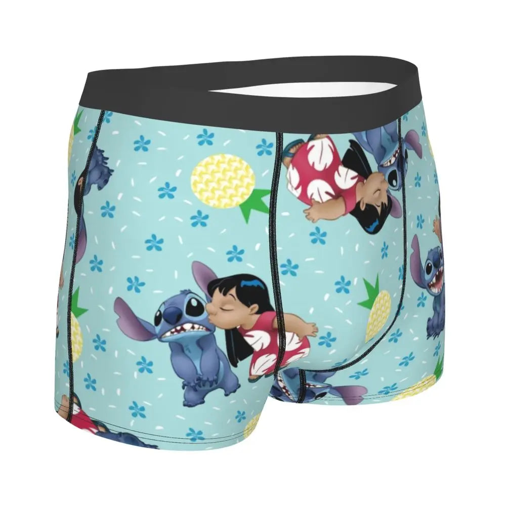 Quần Sịp Nam Lilo Stitch Thoải Mái Phong Cách Anime