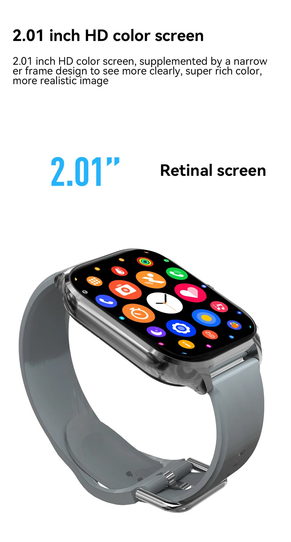 Đồng hồ thông minh 2025 AMOLED 2.01 Thời trang đôi