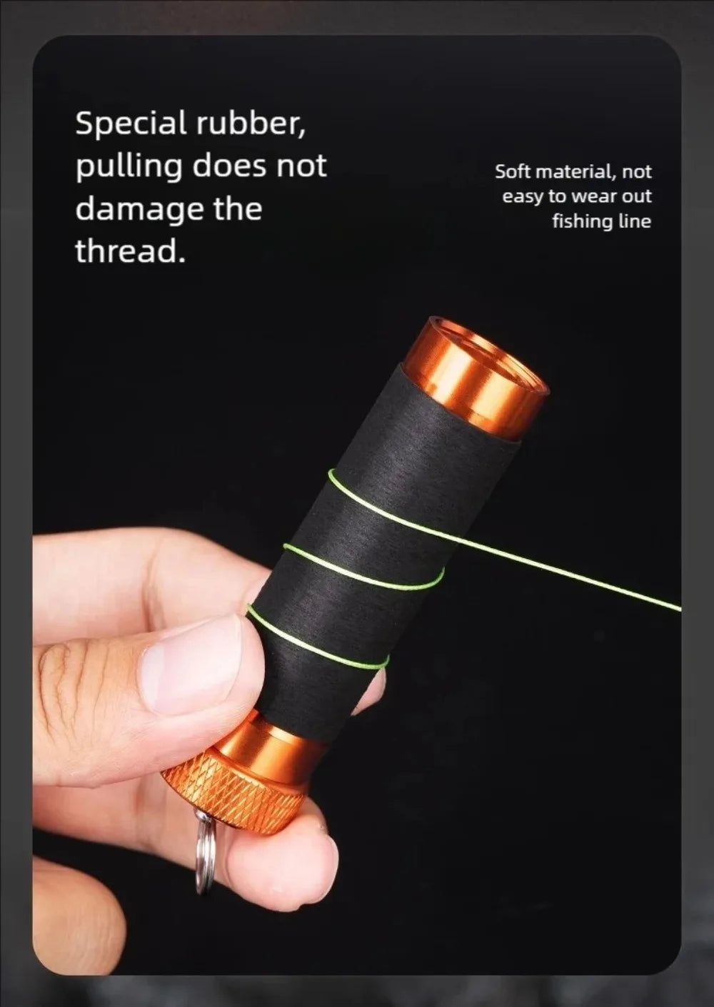 Aluminum Alloy Anti-Slip Knot Puller Tool - Line Pulling & Hook Tying Tool,Hand Protection FG/Blood Knots Multiuse Bobbin Knotte