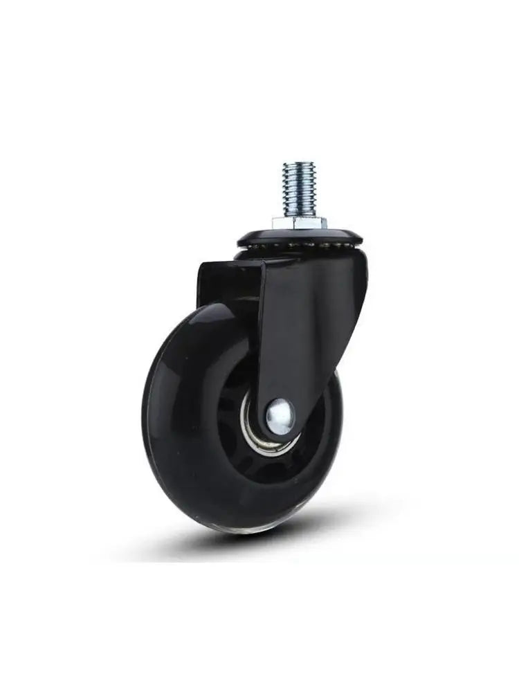 2.5 Inch Multi-Purpose PU Trolley Wheels, 5 Sets, M6/8/10 Shaft