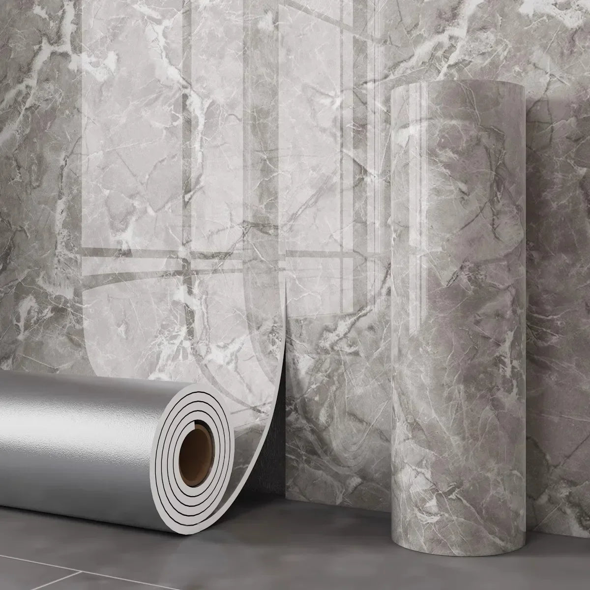 Imitation Marble Peel and Stick Wallpaper for Bedroom Walls Faux Tile Foam Wall Stickers Thick Home Decor Wall Paper 10~3 Meters