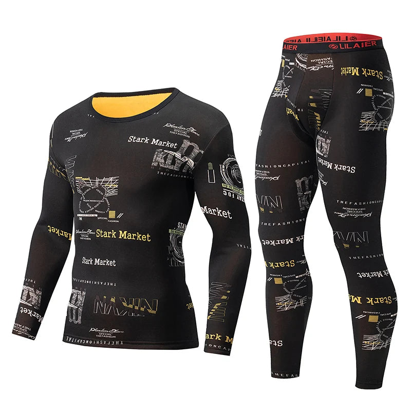 Bộ Đồ Lót Nam Thu Đông Nỉ Nhung In Thời Trang Ấm