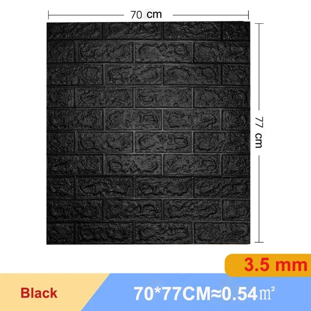 10Pcs 3D Self-Adhesive Wall Stickers Living Room Home Luxury Wall Decor Peel and Stick DIY Modern Wallpaper Bathroom Waterproof