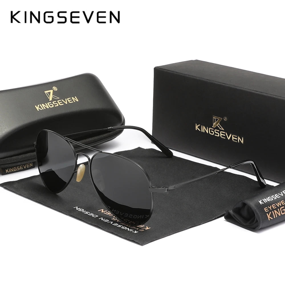 Kính Mát KINGSEVEN Phi Công Nam Nữ Chống UV400 Retro