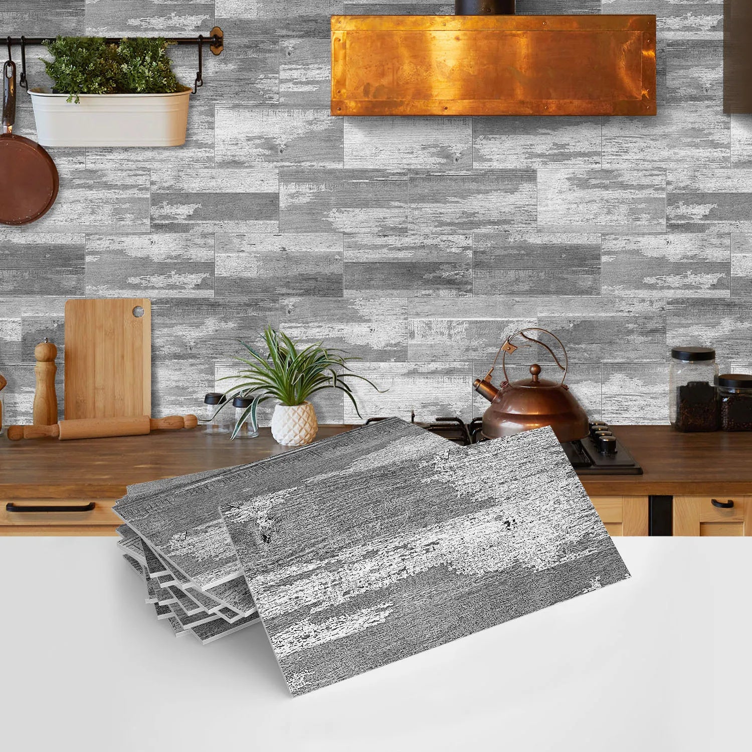 Waterproof Wall Panels - Removable Industrial Foam Decals, Moisture-Proof Matte PVC for Cafe Wall &amp; Commercial Space Decor
