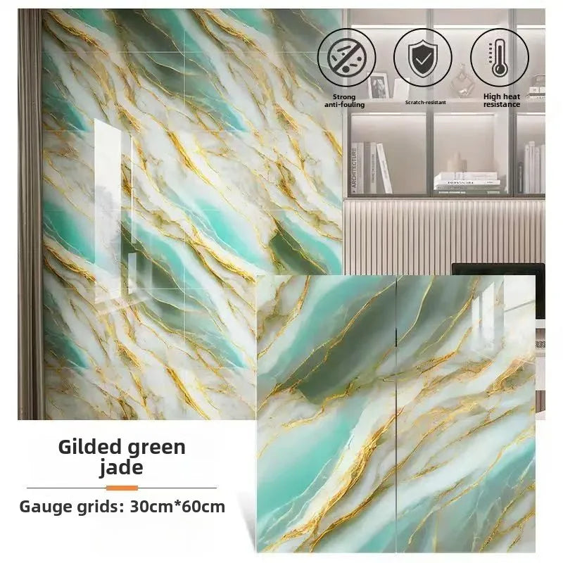 10/30PCS 30cmx60cm Bathroom Tile Waterproof Sticker Thick Self-adhesive Floor Sticker Marble PVC Indoor Wall Sticker