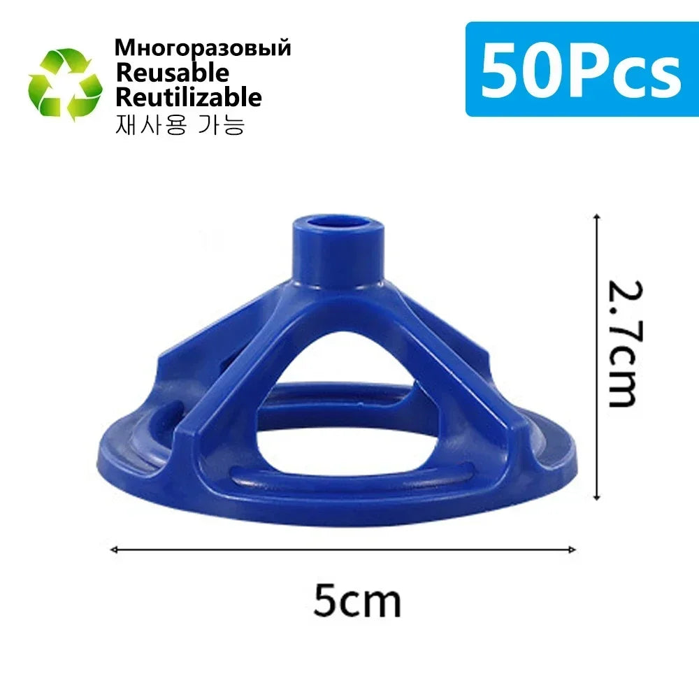 50-600Pcs Top Spiral Ceramic Tile Leveling System Clips Spacers Straps Wadge for Tile Laying Wall Floor Fixing Construction Tool