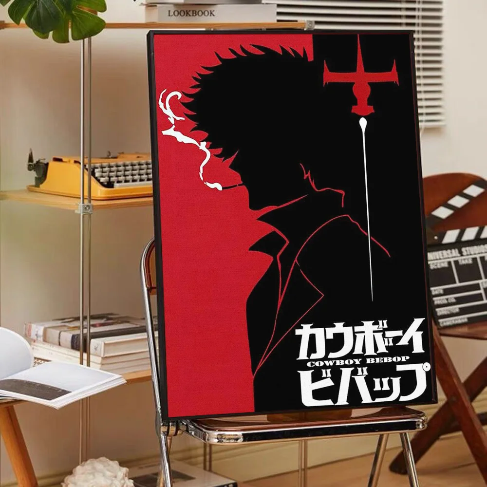 Anime Cowboy Bebop Good Quality Prints and Posters Waterproof Paper Sticker Coffee House Bar Posters Wall Stickers