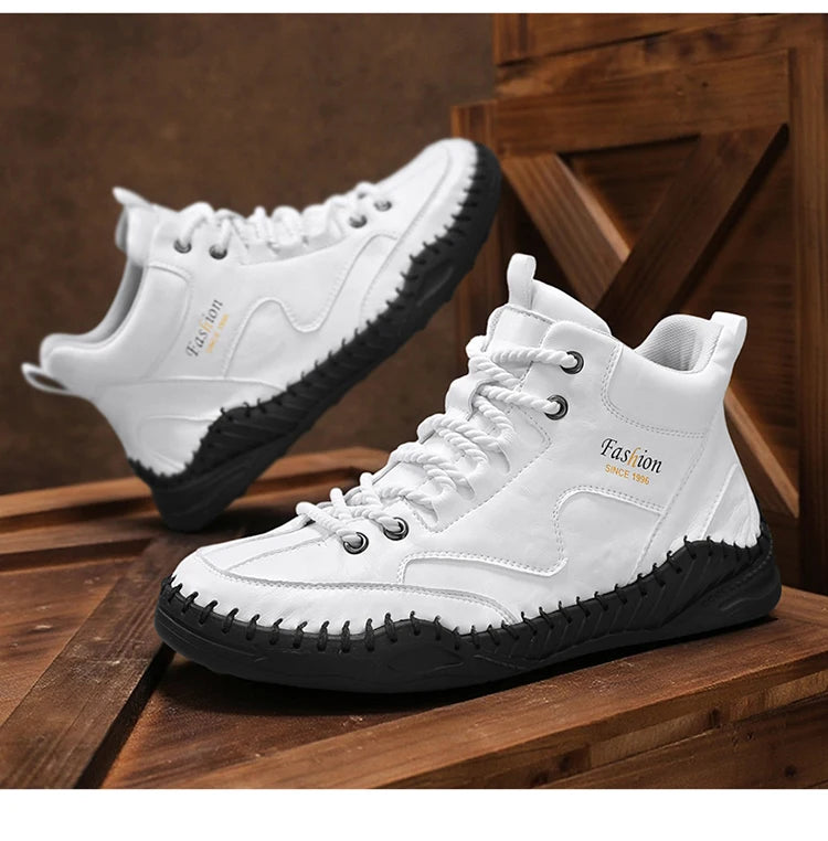 High Quality Men's Handmade Leather Shoes - Size 38-48, Anti-Slip