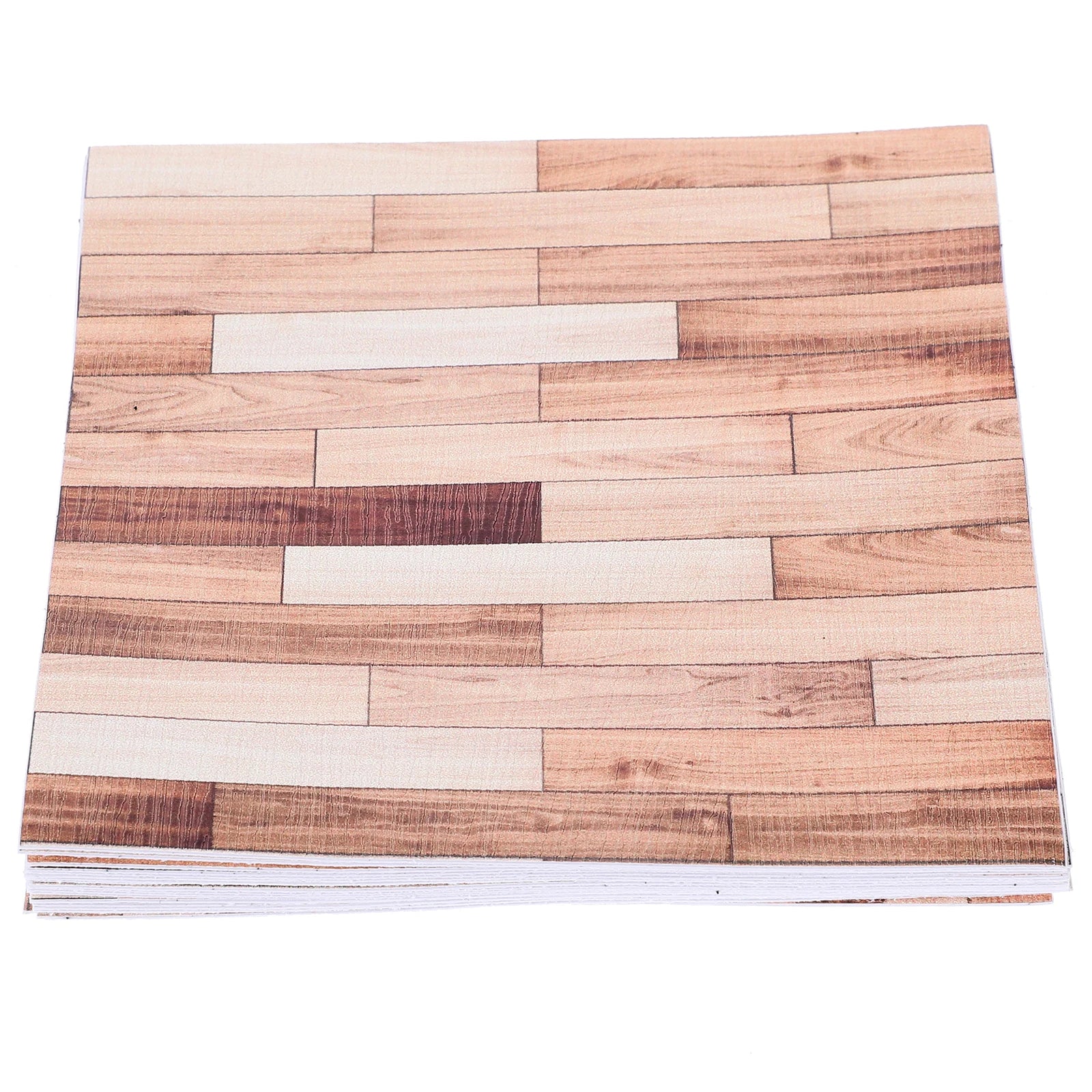 20 Packs 20x20cm Wood Grain Tile Stickers Self Adhesive Waterproof Diy Home Decor Wall Decals Retro Tiles For Kitchen Bathrooms