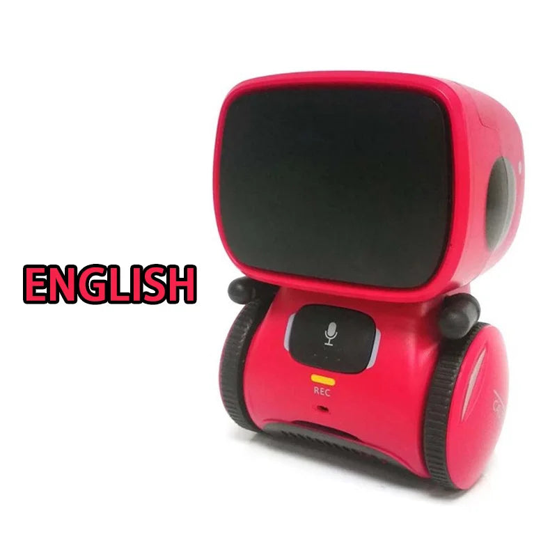 Emo Robot Intelligent Robots Russian & English & Spanish Version Voice & Touch control Toys Interactive Educational Children's G - Daisan Mart